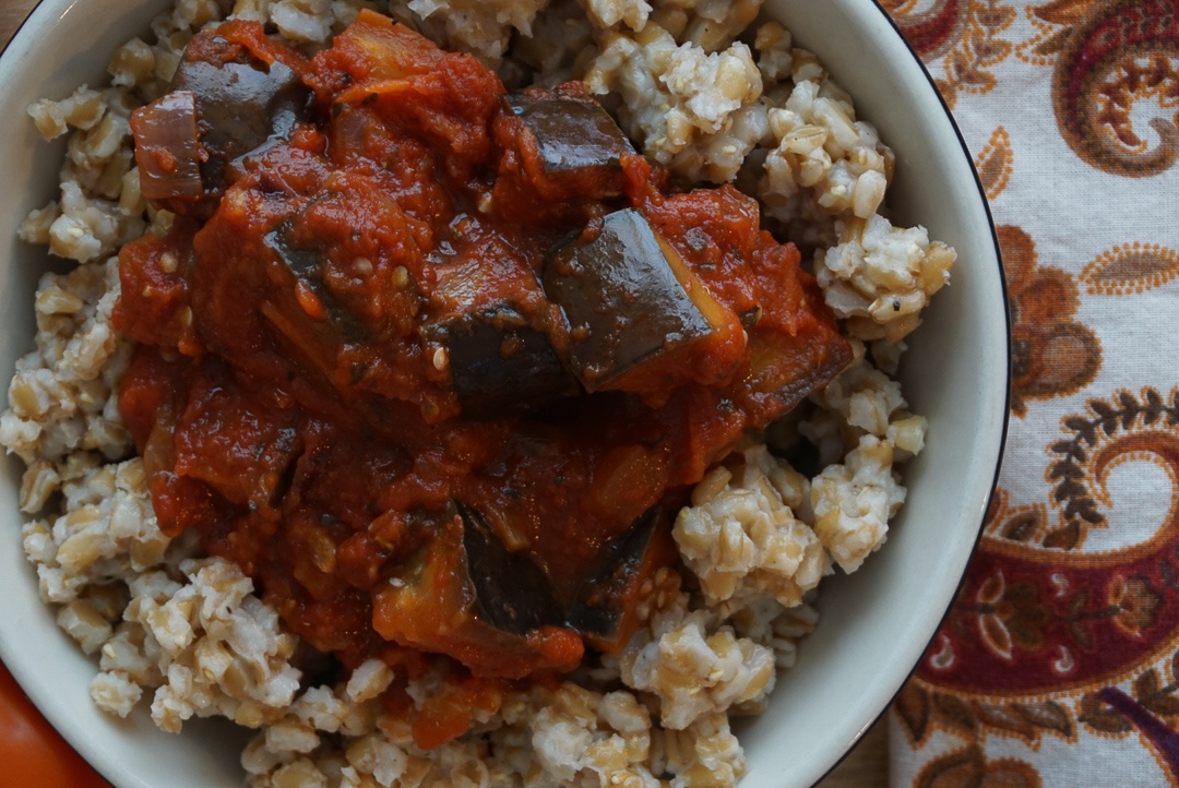 Italian chickpea bowl vegan