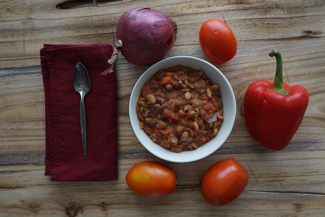 pinto bean plant based chili