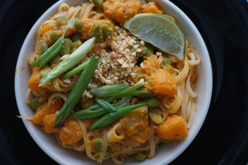 edamame thai peanut noodles