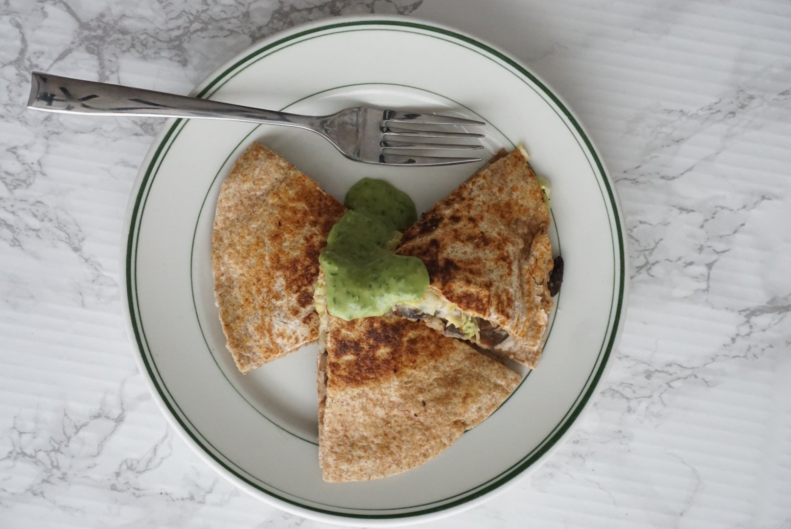 vegan veggie quesadillas