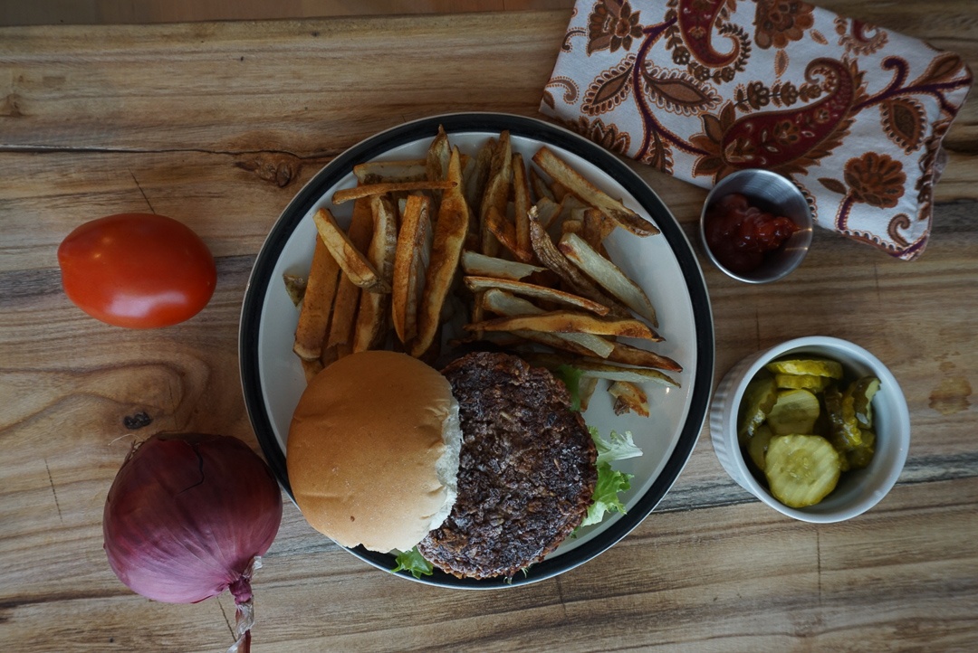 vegan bean burger