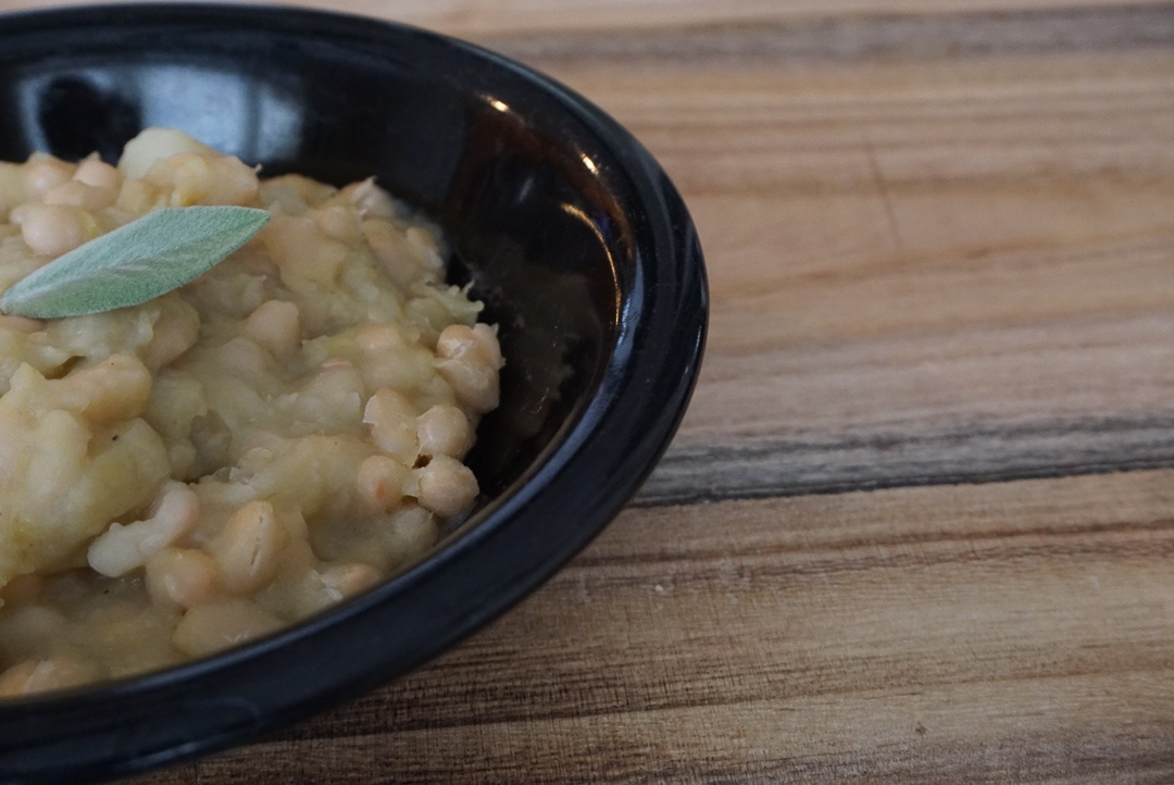 garlic sage potato navy bean stew