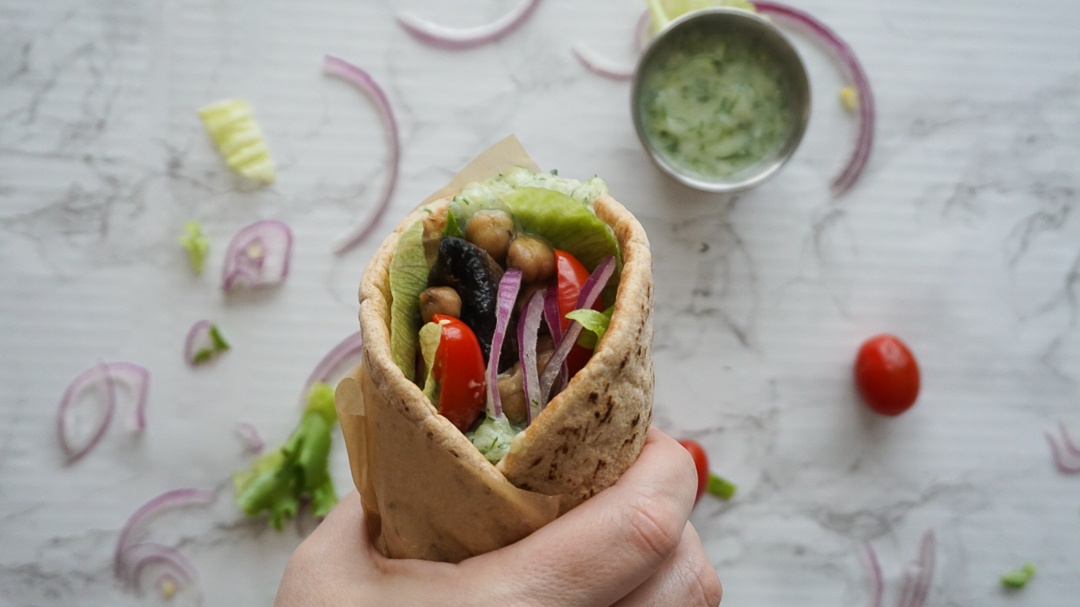 Chickpea And Portobello Vegan Gyros